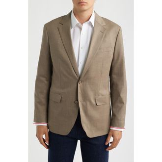 Bonobos Jetsetter Standard Fit Tan M&eacute;lange Stretch Wool Sport Coat at Nordstrom, Size 38 Regular