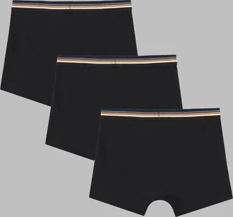Paul Smith Organic Cotton Boxer Briefs - Black