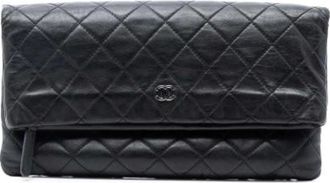 Chanel Pre-owned Clutches, female, Black, Size: ONE SIZE Pre-owned Vintage Clutch