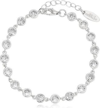 Ettika Everyday Crystal Link Bracelet in Silver at Nordstrom