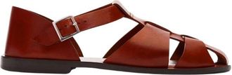 Scarosso Apollo Sandalen - Heren - Sandalen - Bruin - 41 1/2 EU - Leer - Schoenen