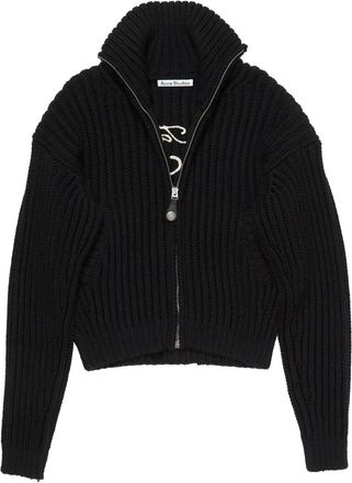 Acne Studios zip-fastening cardigan - Black