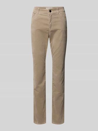 Christian Berg Stoffhose mit 5-Pocket-Design in Stein, Gr&ouml;&szlig;e 34/30