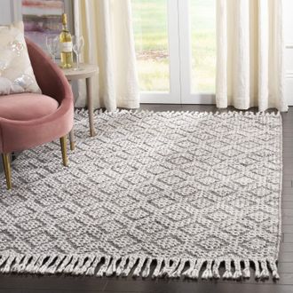 Safavieh Natura Hand Made Area rug, Charcoal Bohemian Style Non-Shedding