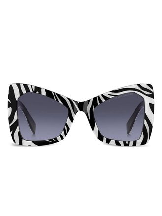 Marc Jacobs Occhiali da sole con stampa zebrata - Nero