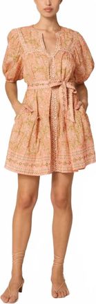 Cleobella Calista Mini Dress In Cecil Blush
