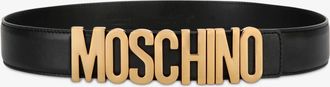 Moschino Cintura con logo Lettering - Nero