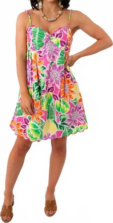 Fate Margarita Vibes Mini Dress In Tropical Print