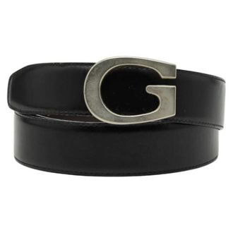 Gucci Pre-owned Vintage Leather Belt - female - Gucci Vintage - Vintage Belts - Black - ONE SIZE - Pre-owned