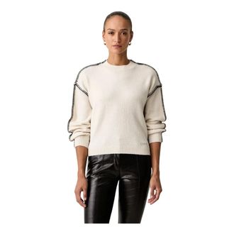 Guess Amelie Gebreide Trui - Dames - Truien - Beige - Maat: XS Wol