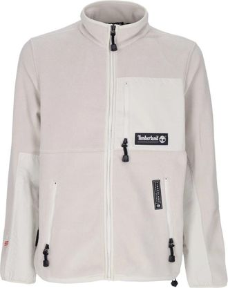 Timberland Fleece Jack met Rits en Zakken - Heren - Zomerjassen - Beige - XL - Polyester - Jassen