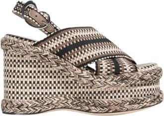Amambaih Womens Woven Platform Sandals