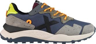 Munich Blauwe Sportieve Textiel Sneakers - Heren - Sneakers - Veelkleurig - 44 EU - Schoenen