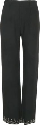 Alaia Pantaloni con decorazione - Nero