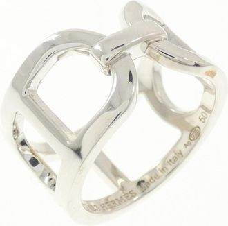 Herm&egrave;s Silver 925 Band Ring (Pre-Owned)