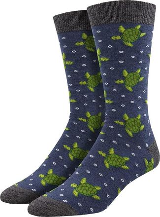 Socksmith TURTLE TALES - BAMBOO denim heather
