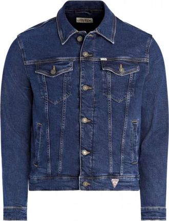 Guess Slim Denim Trucker Jacket - Heren - Spijkerjassen - Blauw - XL - Denim - Jassen
