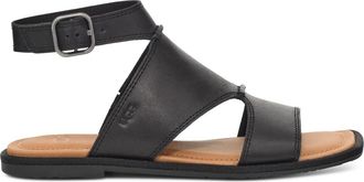 UGG Delray Flat Sandal - Dames - Sandalen - Zwart - 41 EU - Su&egrave;de - Schoenen