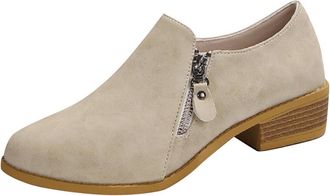 Generic Womens Heeled Orthopedic Ankle Boots for Women Arch Support Low Heel Flat Heel Booties Womens Arch Support Fashion Zip Up Vintage Booties Western Cowb