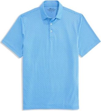 Vineyard Vines Golf Print Sankaty Performance Polo in Golf Clubs And Whale at Nordstrom, Size Xx-Large