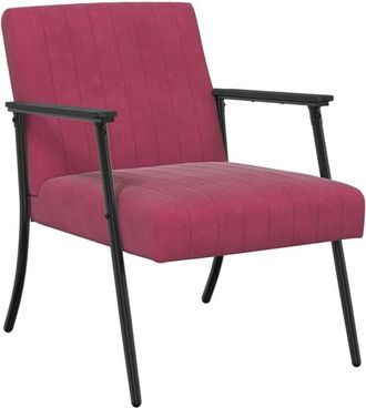 vidaXL Sill&oacute;n Rojo Vino 59 X 75 X 78 Cm Terciopelo Vidaxl