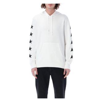 Golden Goose Hoodies, male, White, Size: XL Multi Star Hoodie