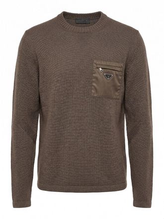 Prada Sweater With Re-Nylon Detail