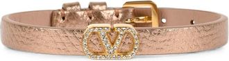 Valentino Garavani VLogo Signature Armband - Dames - Armbanden - Roze - ONE Size - Leer - Accessoires