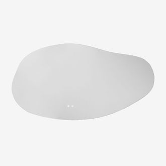 Sklum Specchio Da Parete Irregolare 140x75 Cm Per Bagno Con Luce Led E Antiappannamento Riben Sklum