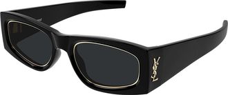 Saint Laurent SL M140 RIM 001 Womens Sunglasses Black Size 54 - Free RX Lenses - Free RX Lenses