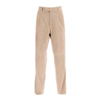 Brunello Cucinelli MenS Camel Corduroy Trousers, Size 34