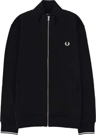 Fred Perry Sweatshirt mit Logo und Rei&szlig;verschluss