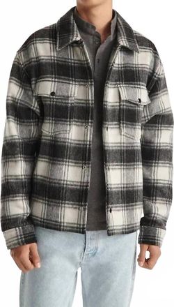 The Kooples Wool Jacket With Check Motif In Gray, White