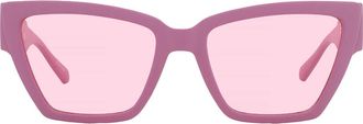 Calvin Klein Pink Cat Eye Ladies Sunglasses CKJ23624S 675 54