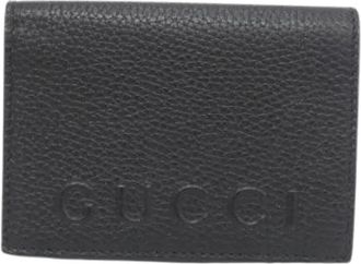 Gucci Pre-owned Wallets, male, Black, Size: ONE SIZE Pre-owned Wallet (bi-fold)
