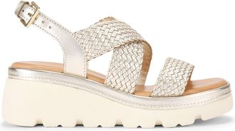 Kurt Geiger Womens Leather Perrie Heels - Gold - Size UK 5