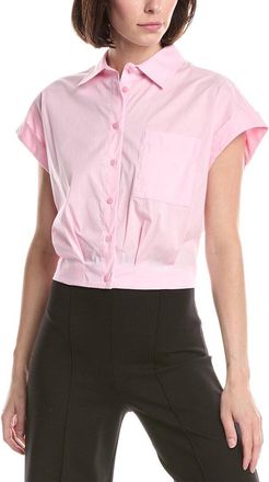 Kenneth Cole Drop Shoulder Solid Poplin Shirt