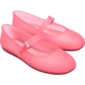Melissa Soft Ballerina Flat in Clear Pink at Nordstrom, Size 7