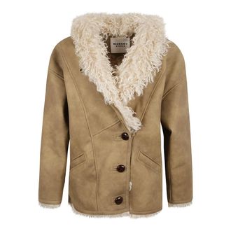 Isabel Marant Clea Coat - female - Isabel Marant - Light Jackets - Beige - XS - Jackets