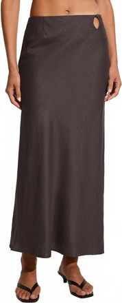 Faithfull The Brand Estina Skirt In Charcoal