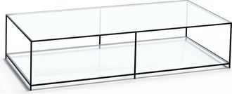 AM.PM Rechthoekige salontafel in gehard glas Sybil