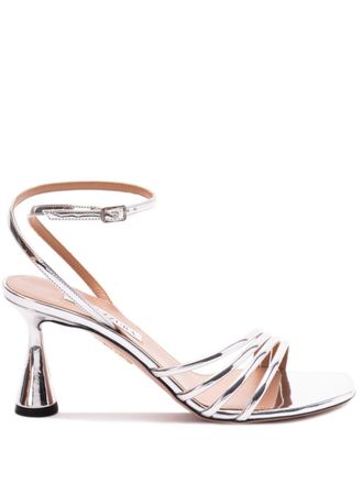 Aquazzura 75 mm Latour sandalen - Zilver