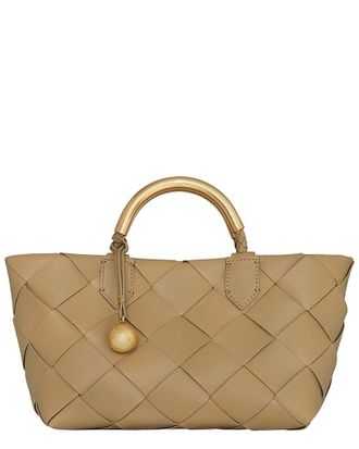 Rebecca Minkoff Frankie Woven Mini Leather Tote