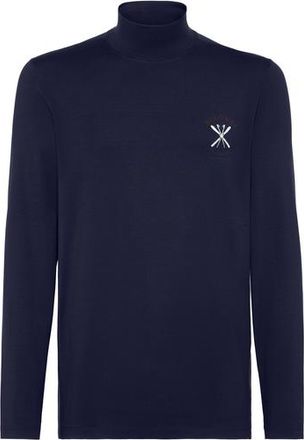 Brunello Cucinelli Turtleneck T-shirt in Navy Blue at Nordstrom, Size Xx-Large Eu