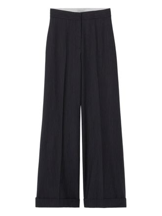 Claudie Pierlot Broek met krijtstreep - Blauw