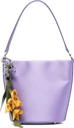 Self Portrait Tassen, Dames, Paars, ONE Size, Satijn, Satin Bucket Bag