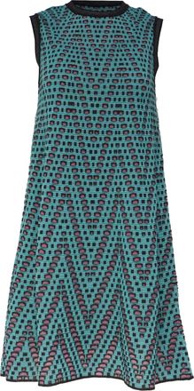 Missoni A-line Chevron Mini Dress in Multicolor Cotton