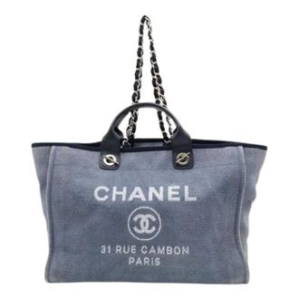 Chanel Pre-owned Vintage Tote Bag - Pre-owned - Mujer - Azul - ONE SIZE