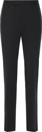Lardini Slim-fit Pantalon - Heren - Nette broeken - Zwart - M - Leer - Broeken
