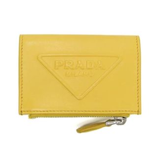 Prada Tweedehands leren portemonnees - Dames - Vintage Accessoires - Geel - ONE Size - Leer - Vintage